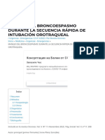 MANEJO DEL BRONCOESPASMO DURANTE LA SECUENCIA RÁPIDA DE INTUBACIÓN OROTRAQUEAL - Ocronos - Editorial Científico-Técnica