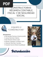 Constructora Regimen Fiscal, Contable y de Seguridad Social