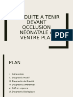 Conduite À Tenir Devant Une Occlusion Néonatale Á Ventre Plat