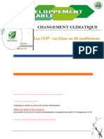 Changement Climatique: Les COP: Un Bilan en 28 Conférences