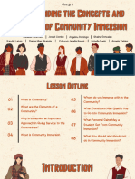 Understanding The Concepts and Principles of Community Immersion