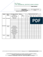 Student Portfolio Summary - Format