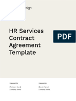 HR Services Contract Agreement Template (New)