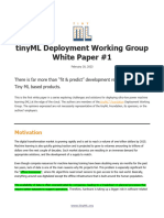 tinyML Deployment WG White Paper 1