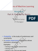 Foundations of Machine Learning: Part A: Probability Basics