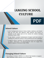 Changing School Culture