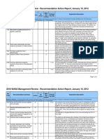 Superintendent's Jan 23 2012 Report On The Progress of Implementing Recommendations of The WASA Management Review