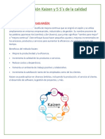 Investigación Kaizen y 5 S, Ges Cal