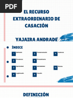 El Recurso Extraordinario de Casación PRESENTACION