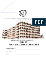 Structural Design Lab Record