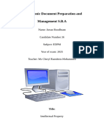 Electronic Document Preparation and Management SBA