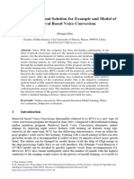 Selection of Optimal Solution For Example and Model of Retrieval Based Voice Conversion