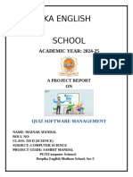 Quiz Software Management System