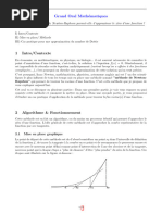 Grand Oral Mathématiques 