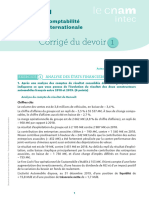 Corrigé Du Devoir 1: Comptabilité Internationale