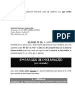 Bancário - Embargos Declaracao Ausencia Fundamentacao Pedido Purgacao Mora