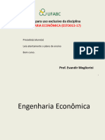 Conceitos de Eng. Econ. e Elem. Mat. Financ