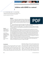 A Comparison of Children With ADHD in A Natural and Built Setting