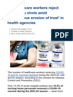 241104-Healthcare Workers Reject COVID, Flu Shots Amid 'Tremendous Erosion of Trust' in Health Agencies - Health & Wellness