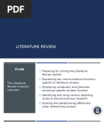 Lecture - Literature Review - 2022