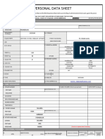 Personal Data Sheet: Dalanda Tommy Pasandalan