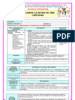 U7 S5 Sesion D2 Mat Hallamos La Mitad de Una Cantidad