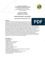 Providing Tracheostomy Checklist Student Rationalization Activity