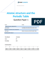 Atomic Structure and Theperiodic TableQuestion Paper