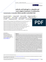 J of Cosmetic Dermatology - 2024 - Ye - 2 Supramolecular Salicylic Acid Hydrogel Vs Adapaline Gel in Mild To Moderate