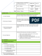 Bandoy Lesson Plan Template - English Math Bped