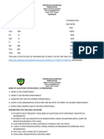 Grammar, Bank of Questions and Parameters For The Oral Exposure For 1ST Year