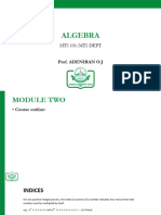 MTS 101 Algebra - Funaab Template