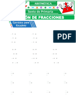 Division de Fracciones para Sexto Grado de Primaria