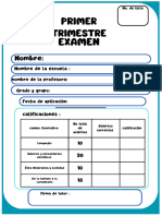 Examen 4° Primer Trimestre