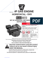 6.5 HP Gas Engine: Horizontal