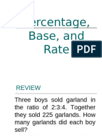 Percentage, Rate and Base