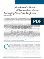 Clinical Evaluation of A Novel Glycolic Acid/Antioxidant-Based Antiaging Skin Care Regimen