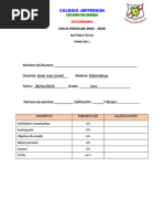 Exam - 1 Er Grado 1er Trim (Mate-Joya)