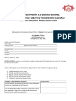 Saberes y Pensamiento Científico - Instrumento de Observación Docente 2024-2025