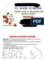 Maths Ix Assertion Reasoning Chapter 07