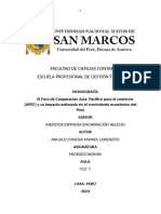 Tarea 2 El Apec Foro Internacional Asia Pacifico para El Comercio, Inversion y El Desarrollo Tecnologico - Microeconomia - FCC 2024-II