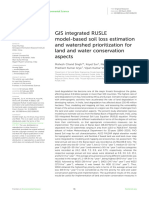 2023 - GIS Integrated RUSLE Model-Based Soil Loss Estimation and Watershed Prioritization For Land and Water Conservation Aspects