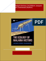 The Ecology of Malaria Vectors 1st Edition Jacques Derek Charlwood (Author) All Chapter Instant Download