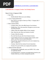 Adavnced Accounting LAB Practical