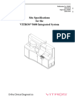 Site Specifications For The Vitros 5600 Integrated System: Publication No. J32695 2022-06-28 Supersedes J32695 2020-10-05