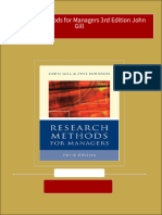 Full Research Methods For Managers 3rd Edition John Gill Ebook All Chapters