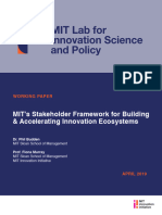 MIT Stakeholder Framework - Innovation Ecosystems