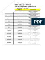 Schedule of GSIS Orientation - CY 2024 003