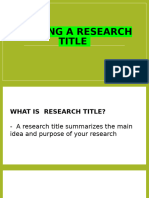 Writing A Research Title 1