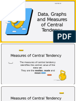 Data, Graphs and Measures of Central Tendency Educational Video in Yellow Blue Simple Lined Style